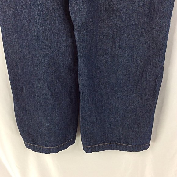 NEW Maurices Wide Leg Denim Chambray Belted Jeans Pants Womens Size 16 High Rise - Picture 6 of 8